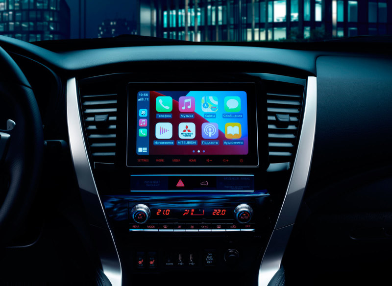 Mitsubishi Outlander и Pajero Sport получили новую мультимедийную систему в России