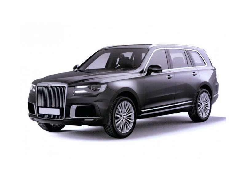 Финальный вариант дизайна Aurus Komendant на патентном изображении