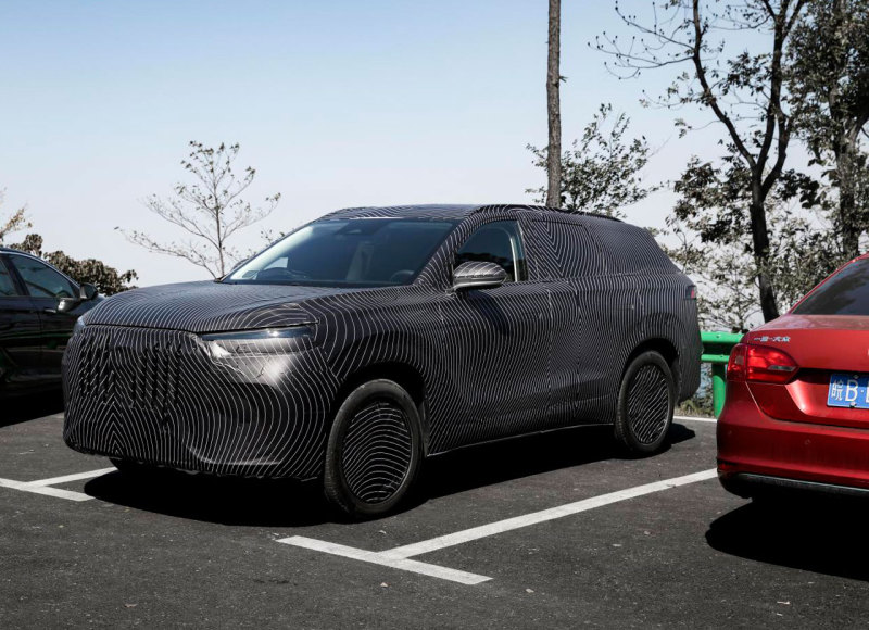 Большой кроссовер Chery Tiggo 9 заметили на тестах