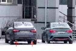 Обновлённая "гражданская" Lada Vesta Sport замечена в Тольятти