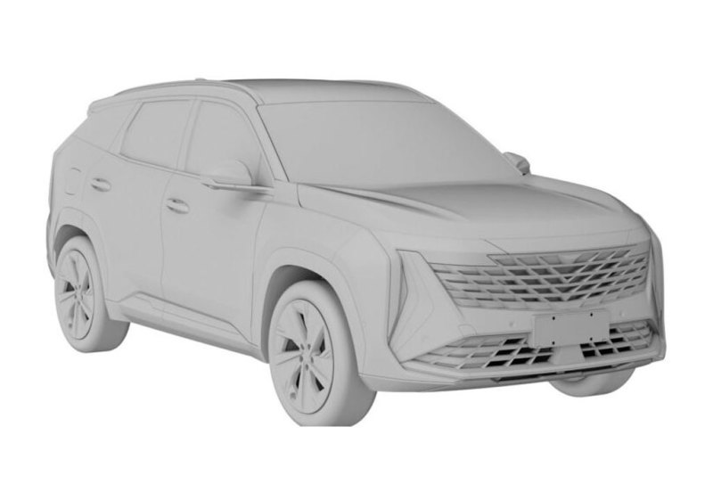 Новое поколение Geely Atlas запатентовали в России