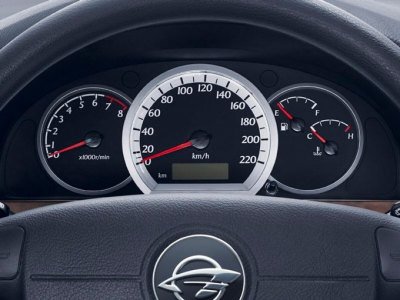 Щиток приборов, эмблемма Ravon на руле